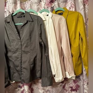 Bundle Deal on 4 Women Dress Shirts New York & Co Size XL